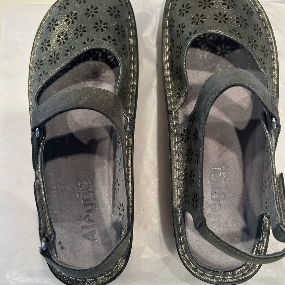 Alegria size 38 shoe, equal to 7.5 US